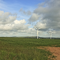Buy canvas prints of  Wind Farm in Cornwall by Paul Williams