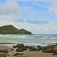 Buy canvas prints of  Cornish Beach 2 by Paul Williams