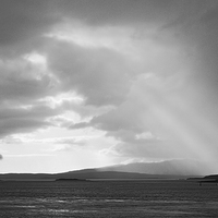 Buy canvas prints of Sunbeams over Admucknish Bay  by Paul Williams