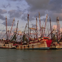 Buy canvas prints of Deep Sea Fishing Boats  by Paul Williams