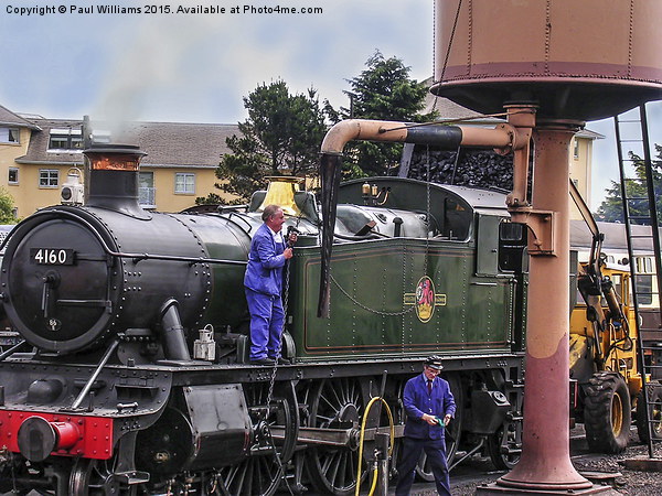  Getting the Loco Ready Picture Board by Paul Williams