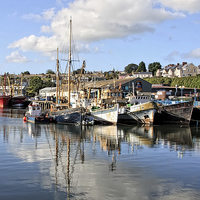 Buy canvas prints of  Boats at Milford Haven by Paul Williams