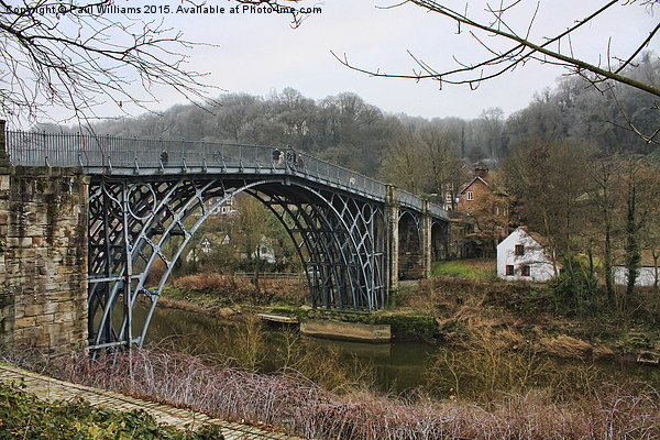The Iron Bridge in Winter  Picture Board by Paul Williams
