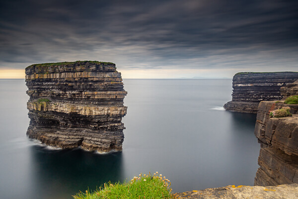 Downpatrick Head County Mayo Ireland Picture Board by Chris Curry