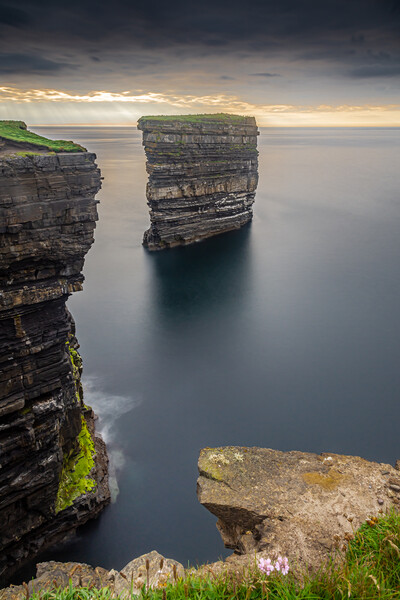 Downpatrick Head County Mayo Ireland Dún Briste Sea Stack Picture Board by Chris Curry