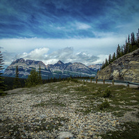 Buy canvas prints of Trans-Canada Highway Rocky Mountains by Chris Curry