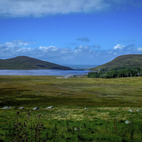 Buy canvas prints of Spelga Dam Mourne Mountains Northern Ireland by Chris Curry