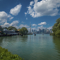 Buy canvas prints of  CN Tower & Toronto Skyline Canada  by Chris Curry