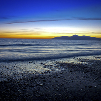 Buy canvas prints of Ireland Seascape - Mountains of Mourne Minerstown by Chris Curry