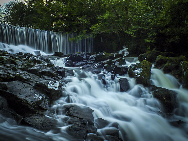  Irish Waterfall - Crumlin Glen, County Antrim, N. Picture Board by Chris Curry