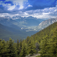 Buy canvas prints of Rocky Mountains Canada Banff National Park by Chris Curry