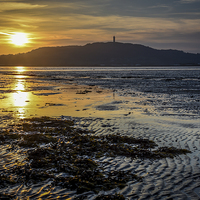 Buy canvas prints of  Sunset Strangford Lough Northern Ireland by Chris Curry