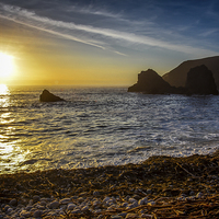 Buy canvas prints of  Irish Sunset, County Donegal Ireland by Chris Curry