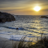 Buy canvas prints of  Cruit Island Donegal Ireland Sunset  by Chris Curry
