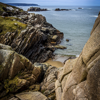 Buy canvas prints of Cruit Island Granite Rocks Donegal Ireland  by Chris Curry