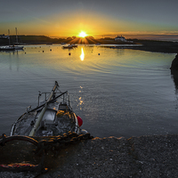 Buy canvas prints of Groomsport Sunset County Down N.Ireland by Chris Curry