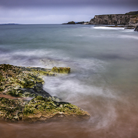 Buy canvas prints of Atlantic Sea View Ballintoy Northern Ireland by Chris Curry