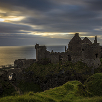 Buy canvas prints of  Sea View Dunluce Castle Antrim, Ireland by Chris Curry