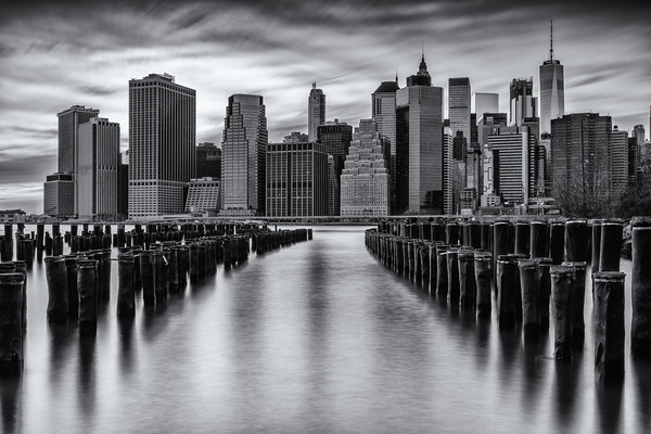 A New York Minute - Manhattan NYC Skyline Picture Board by Chris Curry