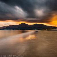 Buy canvas prints of Murlough Beach Mourne Mountains County Down Northern Ireland by Chris Curry