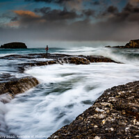 Buy canvas prints of Ballintoy Storm County Antrim Northern Ireland by Chris Curry