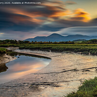 Buy canvas prints of Mourne Mountains From Dundrum Bay County Down Nort by Chris Curry