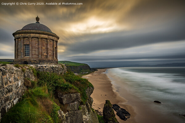 Mussenden Temple Downhill Beach County Derry Londonderry Northern Ireland Landscape Picture Board by Chris Curry