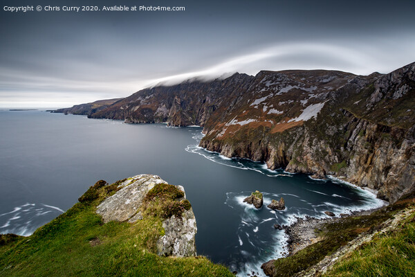 Slieve League Cliffs County Donegal Ireland Picture Board by Chris Curry