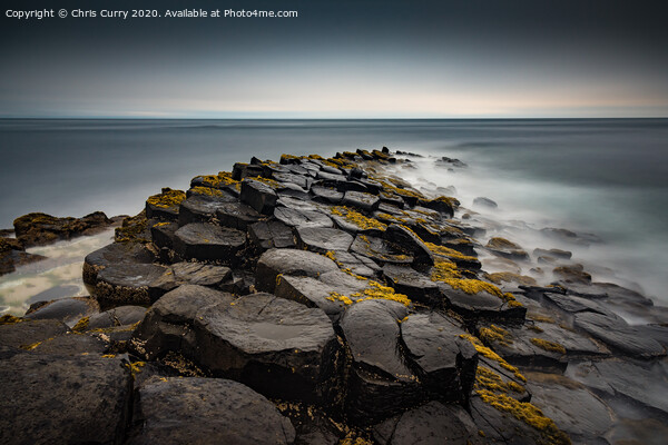 The Giants Causeway Antrim Coast Atlantic Ocean Northern Ireland Picture Board by Chris Curry