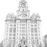Buy canvas prints of Royal Liver Building, Liverpool Wall Art by Dave Wood