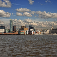 Buy canvas prints of Liverpool Waterfront by Dave Wood