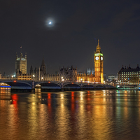 Buy canvas prints of Houses of Parliament, London by Dave Wood