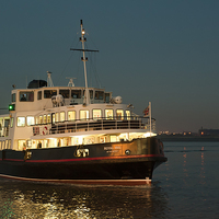Buy canvas prints of Liverpool and Wirral River Mersey Ferry by Dave Wood