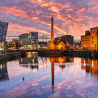 Buy canvas prints of Canning Dock, Liverpool Sunrise by Dave Wood