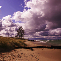 Buy canvas prints of  Michigan Stormy Skies by Ian Pettman