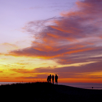 Buy canvas prints of  Beach Sunset by Ian Pettman