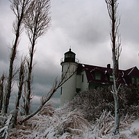 Buy canvas prints of Winter Lighthouse by Ian Pettman