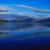 Buy canvas prints of Loch and Mountain by Ian Pettman