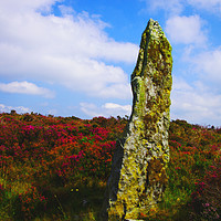 Buy canvas prints of North Yorkshire Moors Standing Stone by Ian Pettman