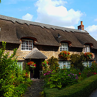 Buy canvas prints of Thornton Le Dale Thatched Cottage by Ian Pettman