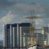 Buy canvas prints of  The Tall Ship, River Clyde, Glasgow. by ALBA PHOTOGRAPHY