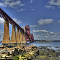 Buy canvas prints of  The Forth Bridge, South Queensferry, Scotland by ALBA PHOTOGRAPHY