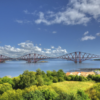 Buy canvas prints of  The Forth Bridge, South Queensferry, Scotland.  by ALBA PHOTOGRAPHY
