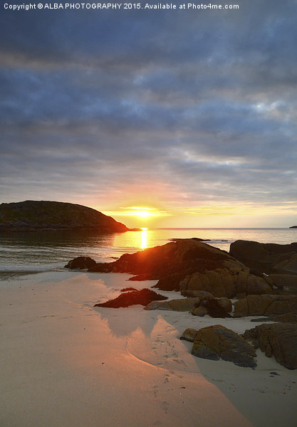  Achmelvich Beach, Sutherland, Scotland Framed Mounted Print by ALBA PHOTOGRAPHY
