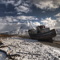 Buy canvas prints of The Golden Harvest, Corpach, Scotland. by ALBA PHOTOGRAPHY