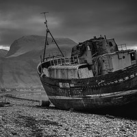 Buy canvas prints of The Corpach Wreck, Loch Linnhe, Scotland. by ALBA PHOTOGRAPHY