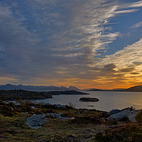 Buy canvas prints of Isle of Skye Sunset, Scotland. by ALBA PHOTOGRAPHY