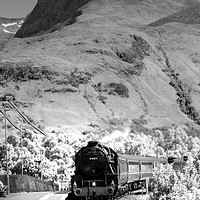 Buy canvas prints of The Jacobite Steam Train, Corpach, Scotland. by ALBA PHOTOGRAPHY