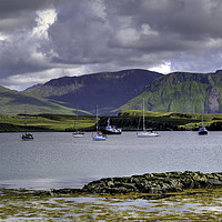 Buy canvas prints of Canna Bay & The Isle of Rum, Scotland by ALBA PHOTOGRAPHY