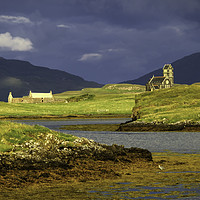 Buy canvas prints of St Edwards Church, Sanday, Isle of Canna by ALBA PHOTOGRAPHY